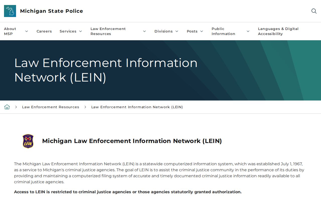 Delta County warrant search: statewide law enforcement system description