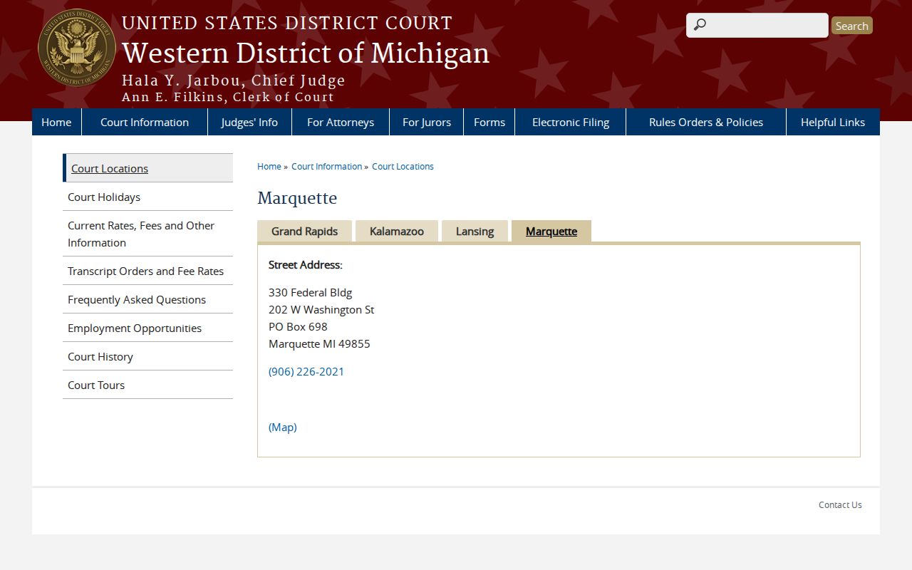Delta County most wanted: nearest listed federal court location
